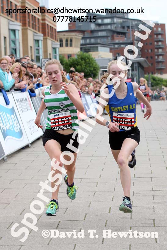 Girls Junior Great  North Run, Newcastle/Gateshead. Photo: David T. Hewitson/Sports for All Pics